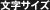 文字サイズ