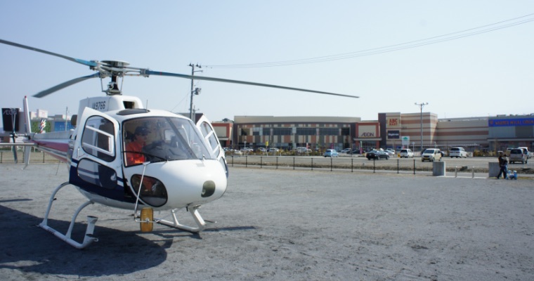 Great East Japan Earthquake Conducted needs assessment via helicopter and provided emergency assistance