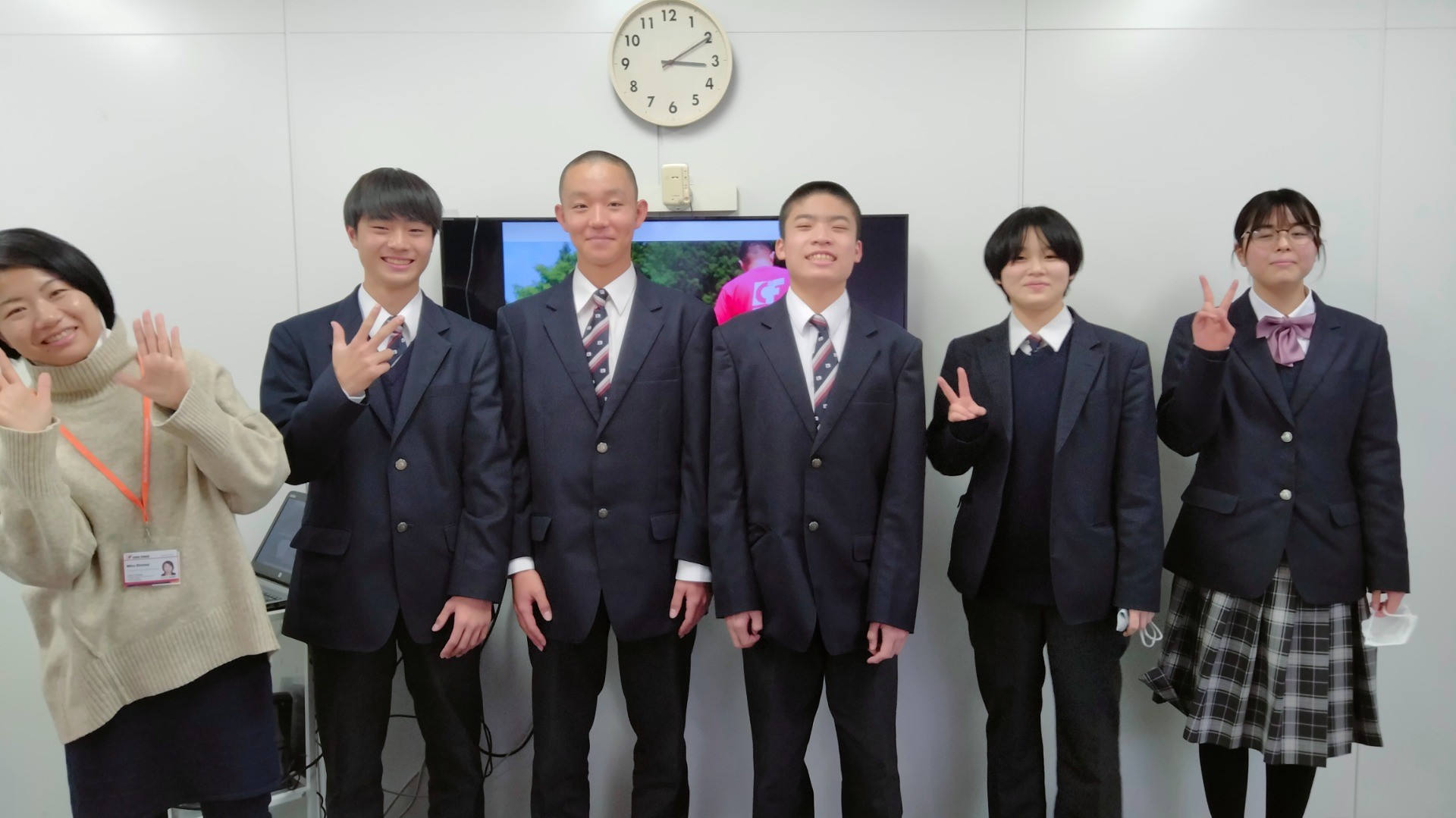 中野中学校2年生が東京事務所に来訪